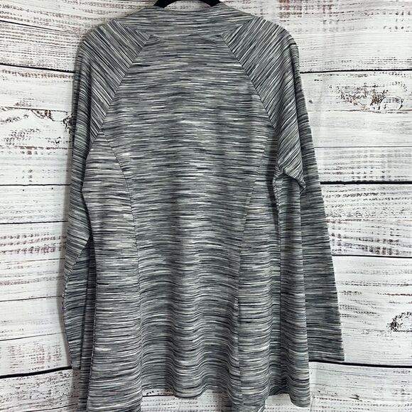 Tail Open cardigan Womens size Large light Hatha Yoga Heather Gray Jersey Fall - Picture 4 of 12